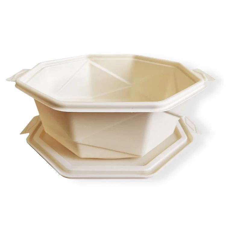 New Eco Friendly Custom Biodegradable Non Transparent Round Wholesale Disposable Bowls